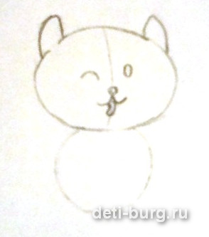 Рисуем мордочку кошки